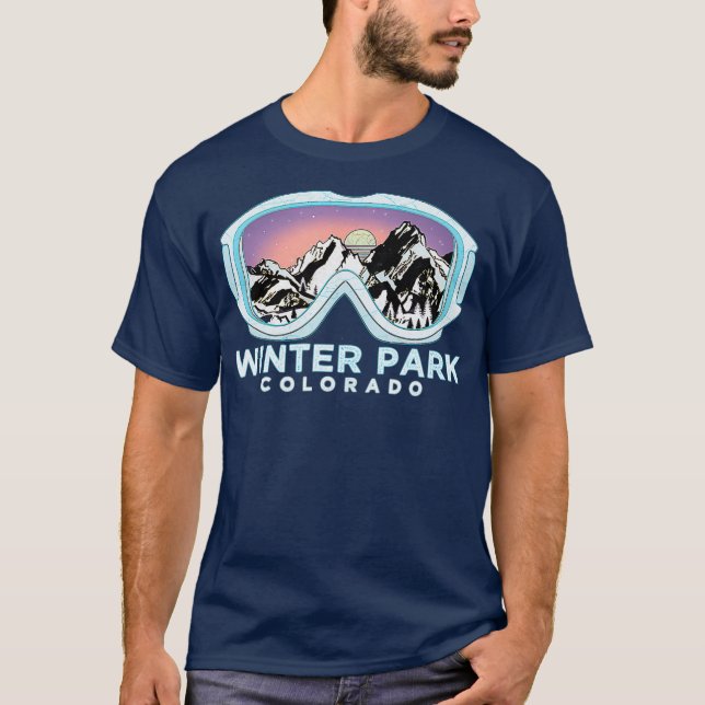 T-shirt Parc d'hiver Design de ski Parc d'hiver CO Ski (Devant)