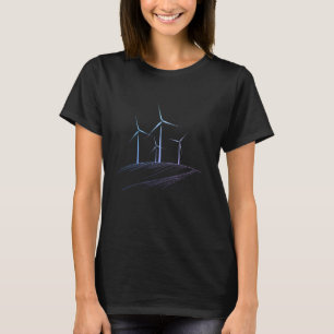 T-shirt Parc éolien éolienne Turbine Énergies renouvelable