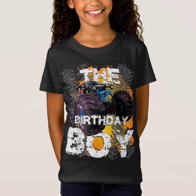 T-Shirt Parc Famille De L'Anniversaire Du Monster Boy (Devant)