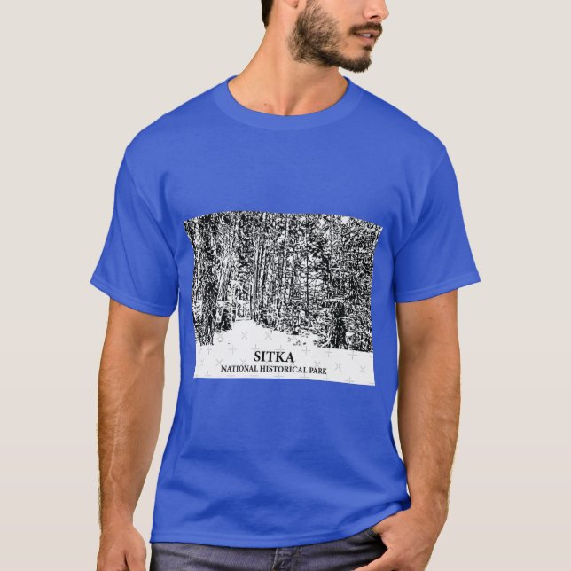 T-shirt Parc historique national de Sitka (Devant)