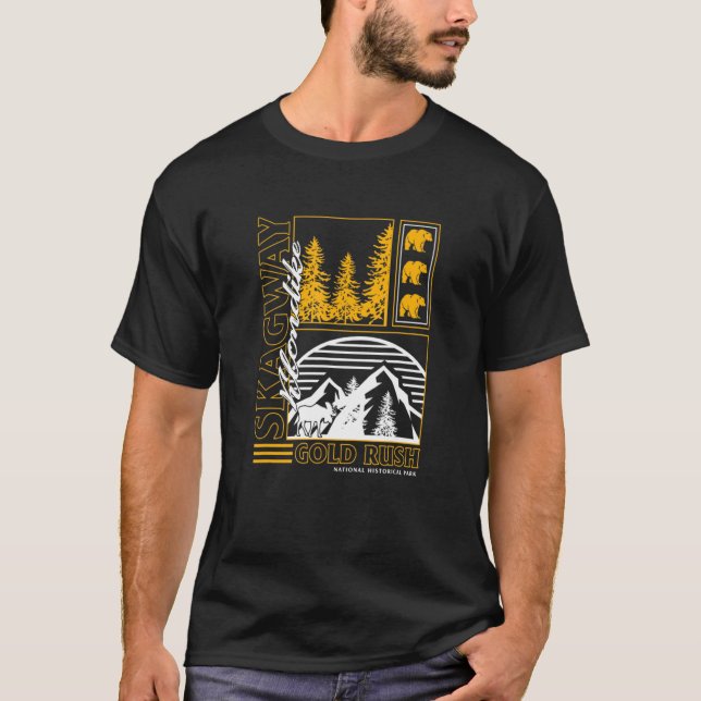 T-shirt Parc historique national Skagway Klondike Alaska S (Devant)