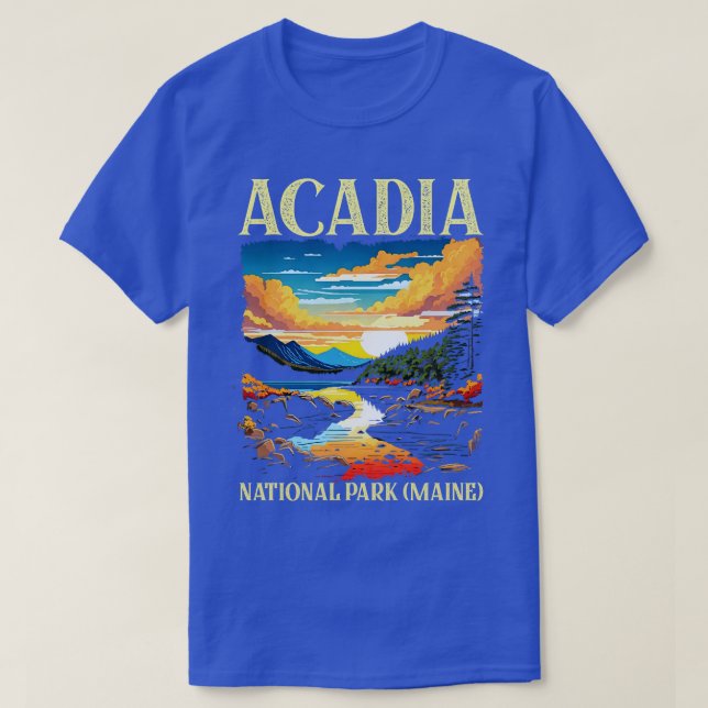 T-shirt Parc national Acadia Maine 2 (Design devant)