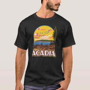 T-shirt Parc national Acadia Maine Parcs Vintages Poster S