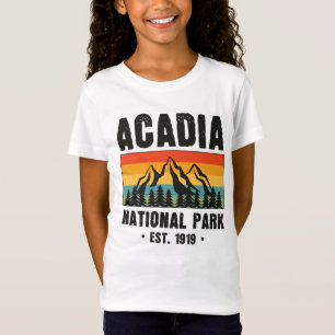 T-Shirt Parc national Acadia, Maine Retro Vintage