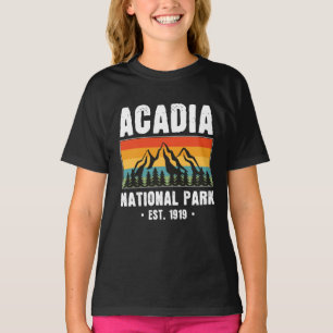 T-shirt Parc national Acadia, Maine Retro Vintage