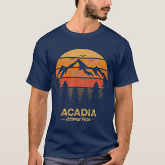 T-shirt Parc national Acadia Souvenir Vintage rétro