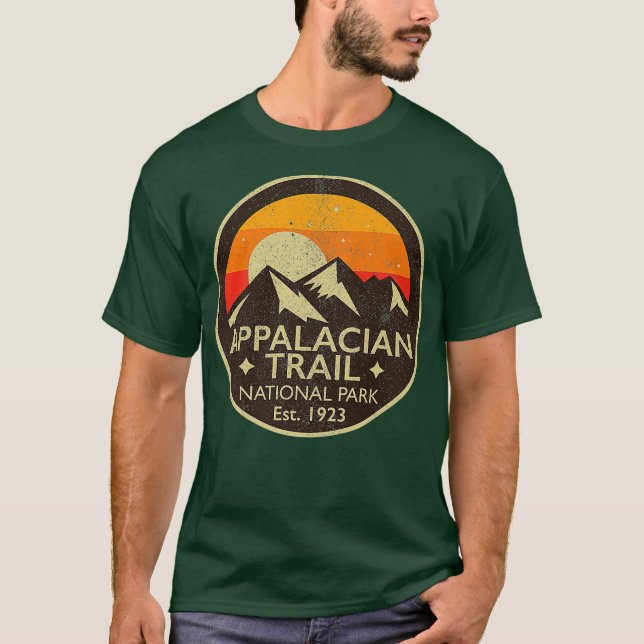 T-shirt Parc national Appalachian Trail Randonnée Vintage (Devant)