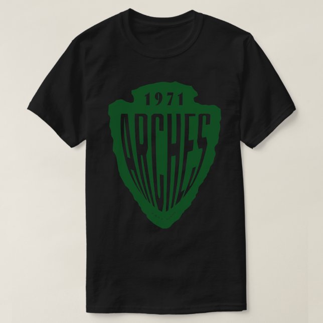 T-shirt Parc national Arches Arrowhead Green (Design devant)