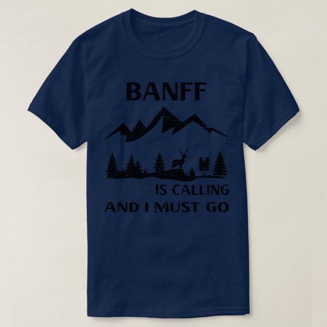 T-shirt Parc national Banff (Design devant)