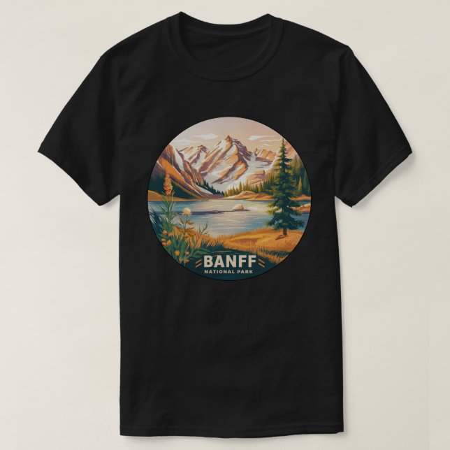 T-shirt Parc national Banff (Design devant)