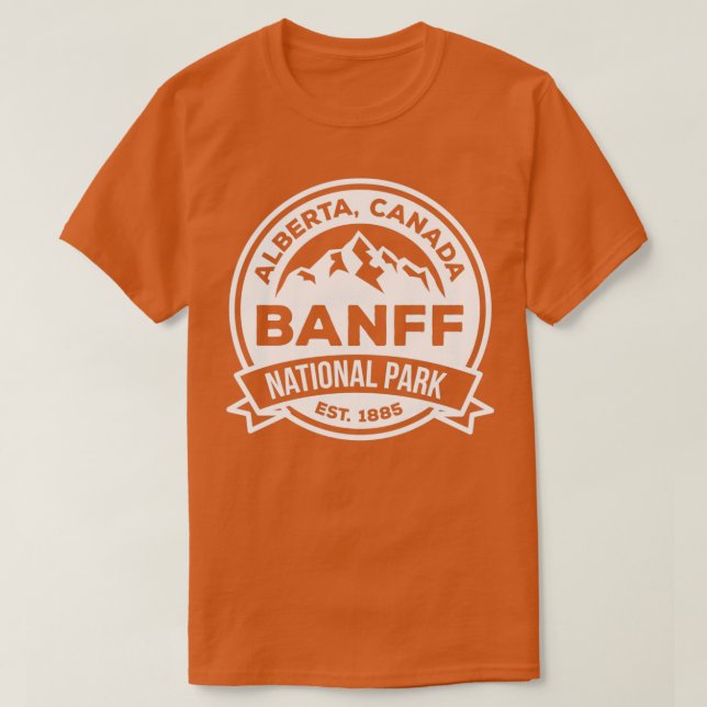 T-shirt Parc national Banff Alberta Canada (Design devant)