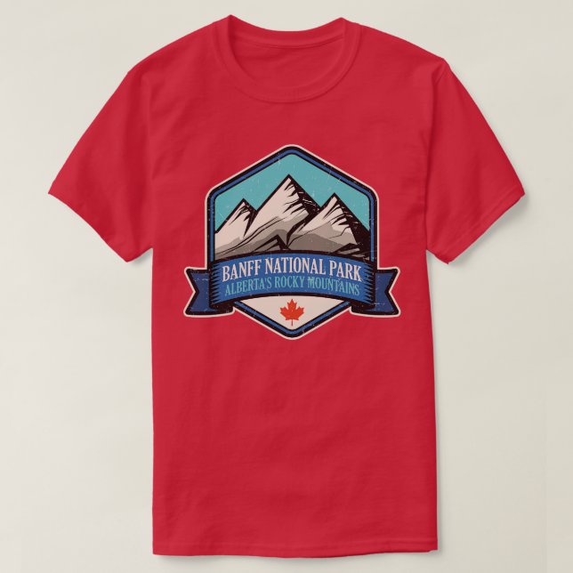 T-shirt Parc national Banff Alberta Canada 1 (Design devant)