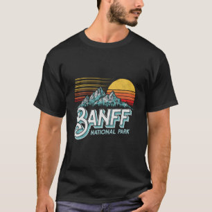 T-shirt Parc national Banff Alberta Canada Vintage Long Sl