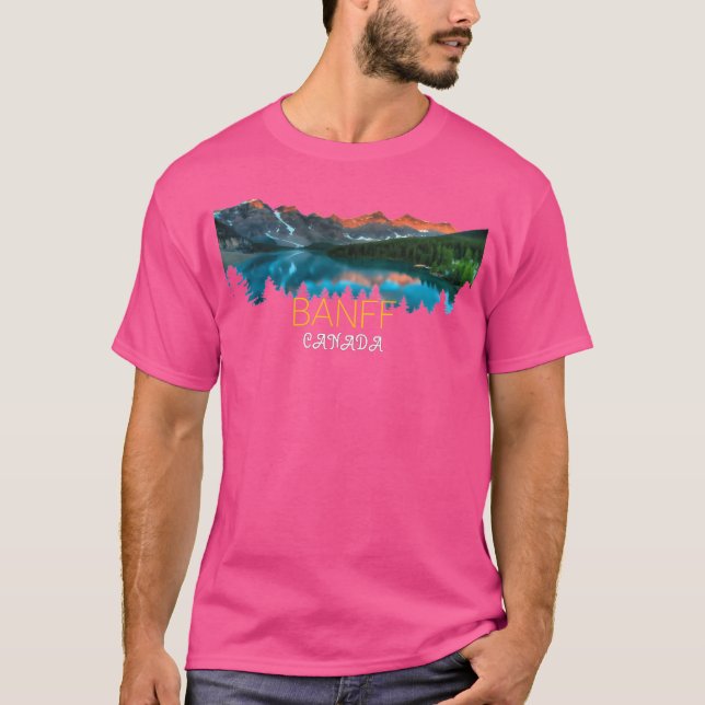 T-shirt Parc national Banff Canada Design actif (Devant)
