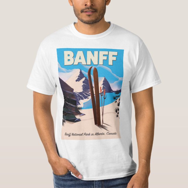 T-shirt Parc national Banff en Alberta, Canada. (Devant)