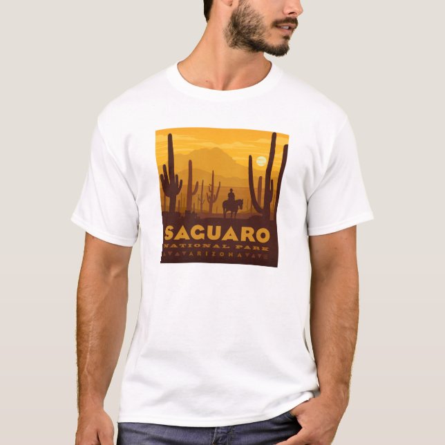 T-shirt Parc national Carré du Saguaro | Arizona (Devant)