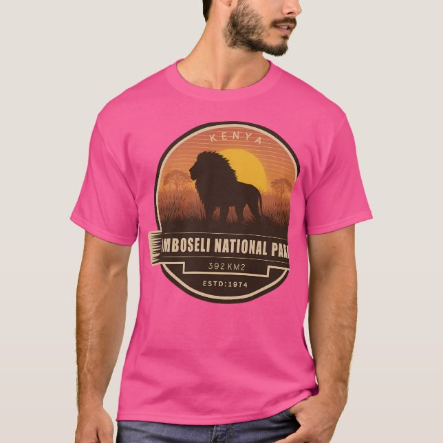 T-shirt Parc national d'Amboseli Kenya (Devant)