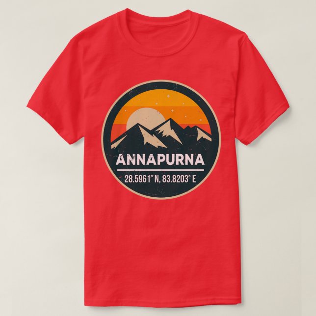 T-shirt Parc national d'Annapurna (Design devant)