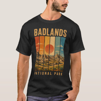 T-shirt Parc national de Badlands Dakota du Sud États-Unis