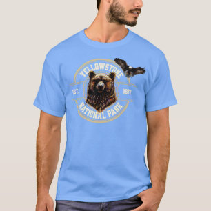 T-shirt Parc national de Bear Yellowstone Eagle