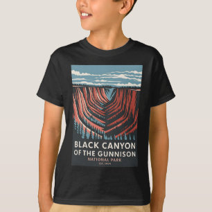 T-shirt Parc national de Black Canyon Of The Gunnison Vint