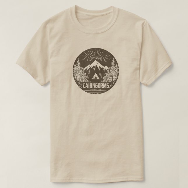 T-shirt Parc national de Cairngorms Écosse (Design devant)