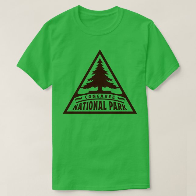 T-shirt Parc national de Congaree Triangle Brown (Design devant)