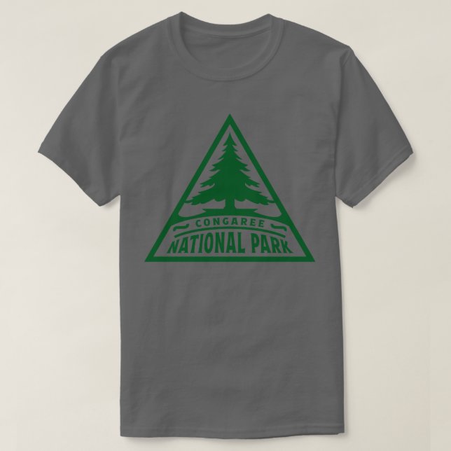 T-shirt Parc national de Congaree Triangle vert (Design devant)