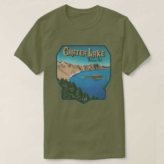 T-shirt Parc national de Crater Lake (Design devant)
