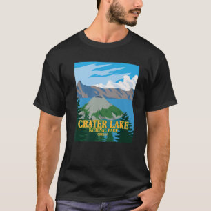 T-shirt Parc national de Crater Lake - Poster vintage tour