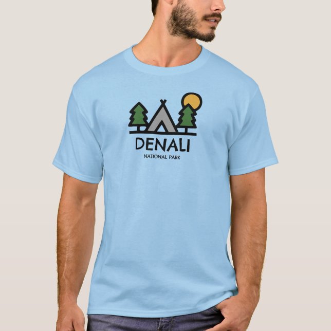 T-shirt Parc national de Denali (Devant)