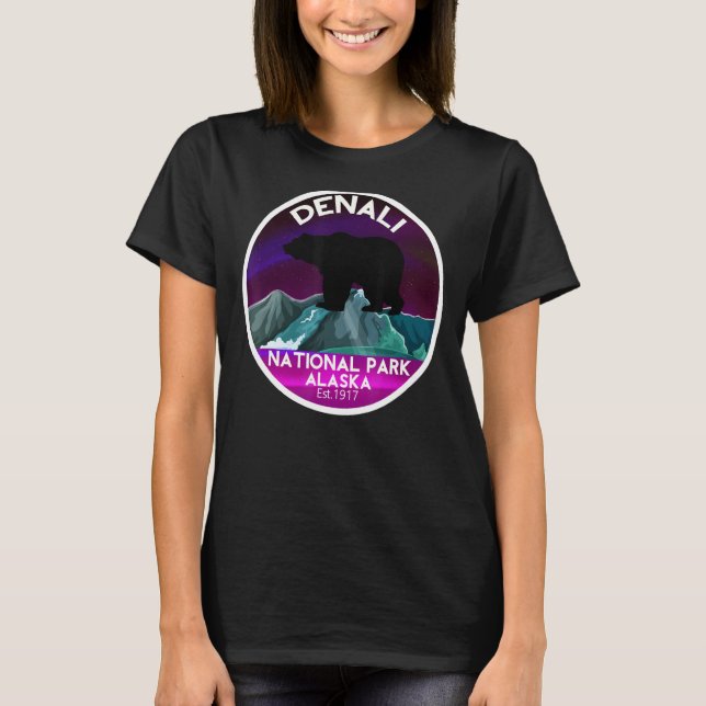 T-shirt Parc national de Denali Alaska (Devant)