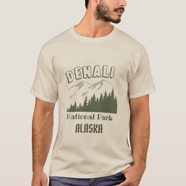 T-shirt Parc national de Denali Alaska (Devant)