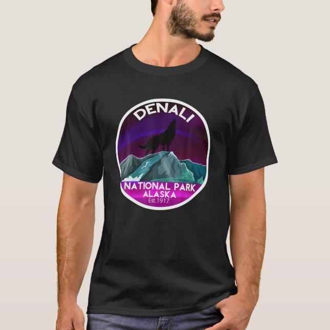 T-shirt Parc national de Denali Alaska (Devant)