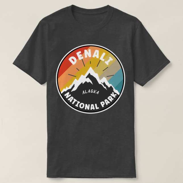 T-shirt Parc national de Denali Alaska 6 (Design devant)