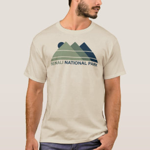 T-shirt Parc national de Denali Mountain Sun