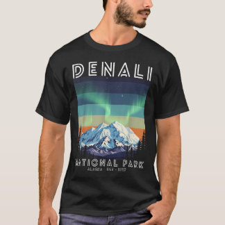 T-shirt Parc national de Denali Vintage Alaska Denali