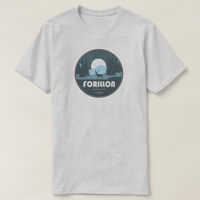 T-shirt Parc national de Forillon Deer (Design devant)