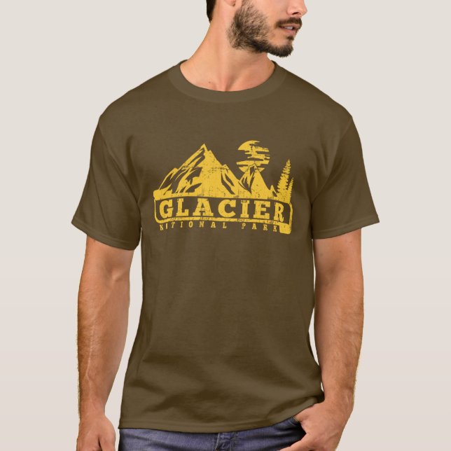 T-shirt Parc national de glacier (Devant)