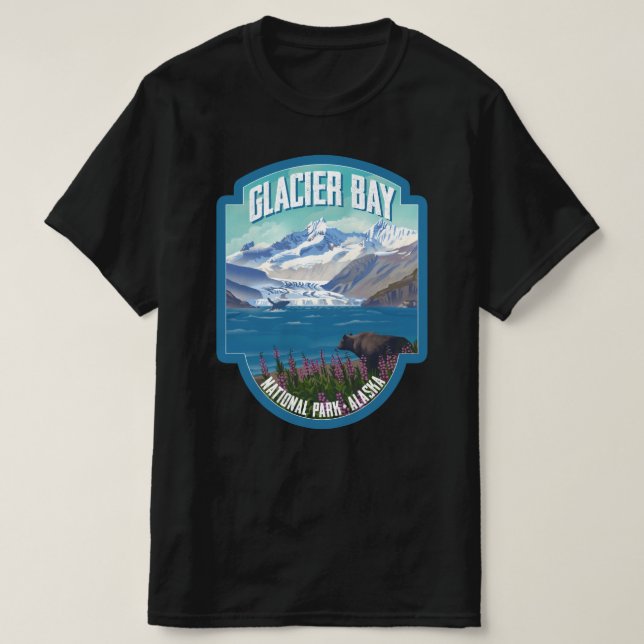 T-shirt Parc national de Glacier Bay (Design devant)