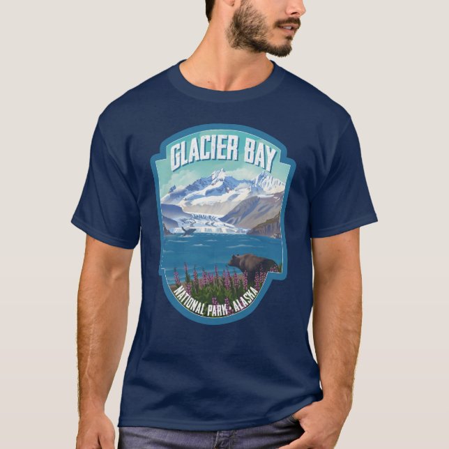 T-shirt Parc national de Glacier Bay (Devant)
