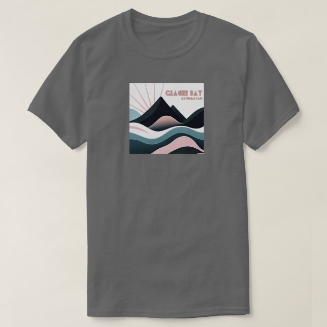 T-shirt Parc national de Glacier Bay Colour Hills (Design devant)