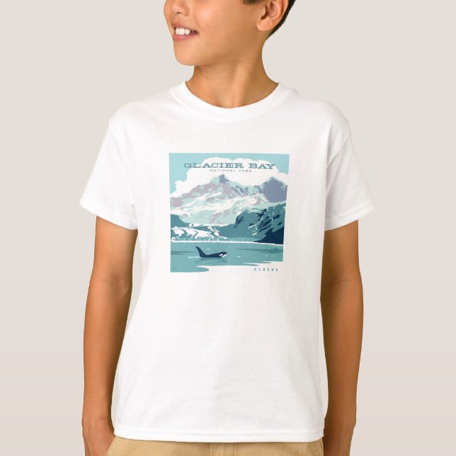 T-shirt Parc national de Glacier Bay | Orca (Devant)