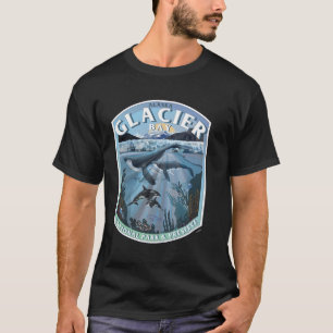 T-shirt Parc national de Glacier Bay Réserve Alaska