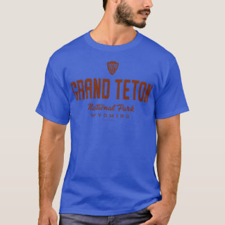 T-shirt Parc national de Grand Teton 1929 Arrowhead Brown