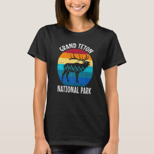 T-shirt Parc national de Grand Teton Wyoming Vintage Retro