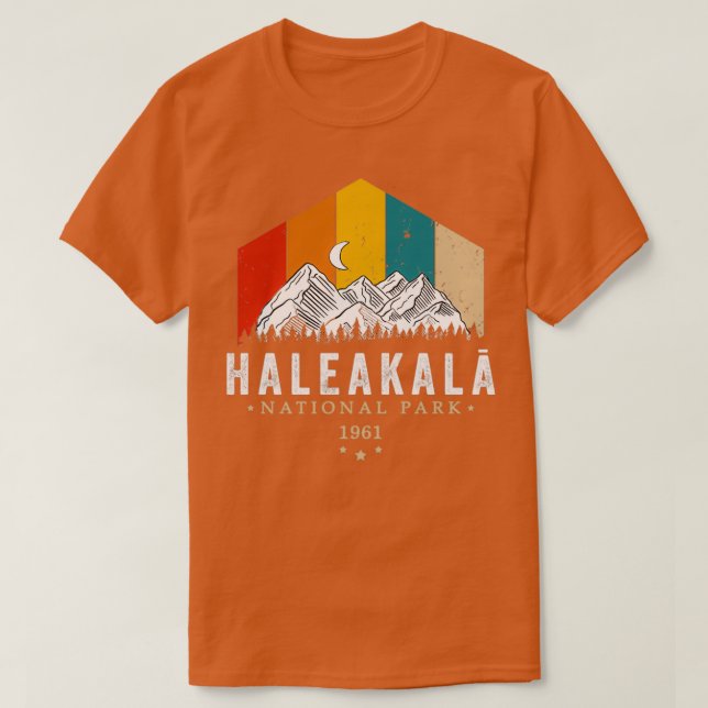 T-shirt Parc national de Haleakala Maui Hawaii 1961 Retro  (Design devant)