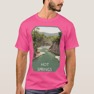 T-shirt Parc national de Hot Springs Art de voyage vintage