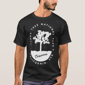 T-shirt Parc national de Joshua Tree Nuit Rétro