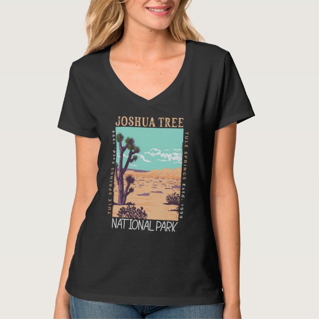 T-shirt Parc national de Joshua Tree Ressorts de tules dés (Devant)